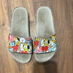 BTS slides made by Melissa shoe brand 
Size 8